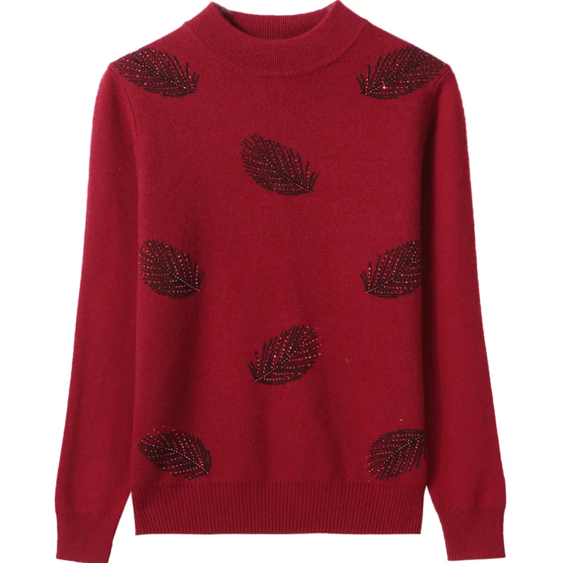 Professional Factory Custom Logo Granny Korean Pullover Sweater Popular Large Women's Sweater
Professional Factory Custom Logo Granny Korean Pullover Sweater Popular Large Women's Sweater