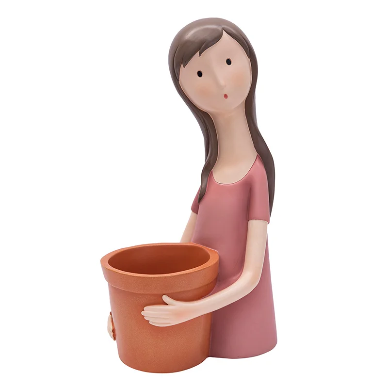 medium size North European style resin cartoon boy indoor flower pot outdoor girl planters for garden patio plants
medium size North European style resin cartoon boy indoor flower pot outdoor girl planters for garden patio plants