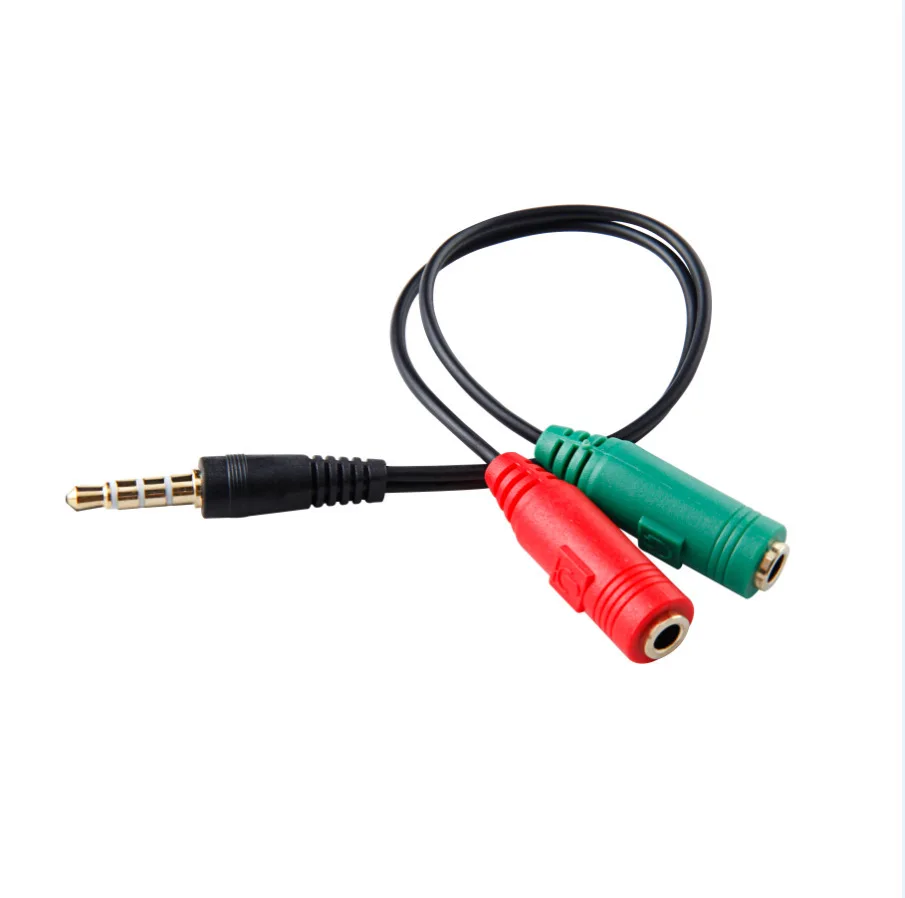 3.5mm audio adapter 2 in 1 audio stereo headset microphone 1 / 2 audio / video cable
3.5mm audio adapter 2 in 1 audio stereo headset microphone 1 / 2 audio / video cable
