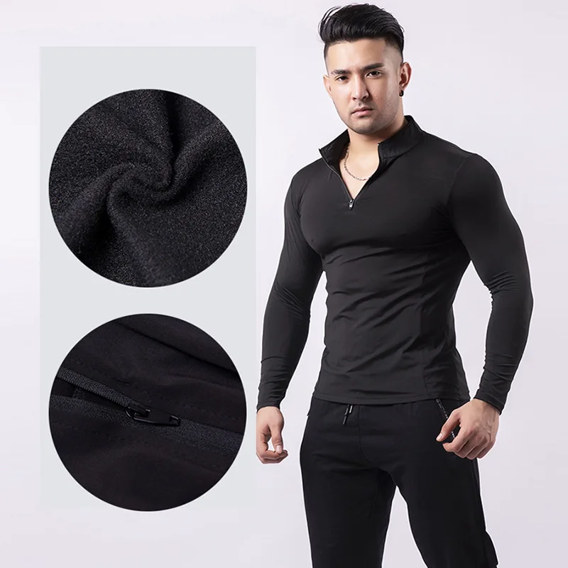 Hot Selling Half Zipper Gym T Shirts Sport Custom Polyester Men Long Sleeve Shirts For Quick Dry, Customized color
Hot Selling Half Zipper Gym T Shirts Sport Custom Polyester Men Long Sleeve Shirts For Quick Dry, Customized color