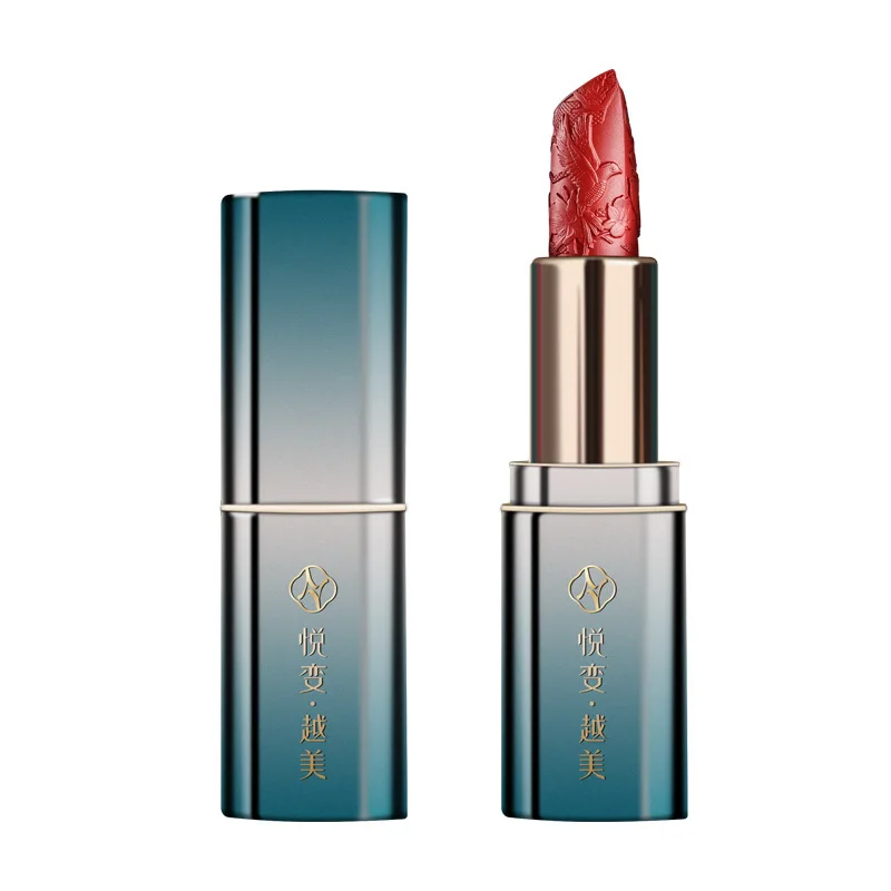 Carved Lipstick Matte Velvet moisturizing three-color Chinese style relief lipstick not easy to fade, Picture shown
Carved Lipstick Matte Velvet moisturizing three-color Chinese style relief lipstick not easy to fade, Picture shown