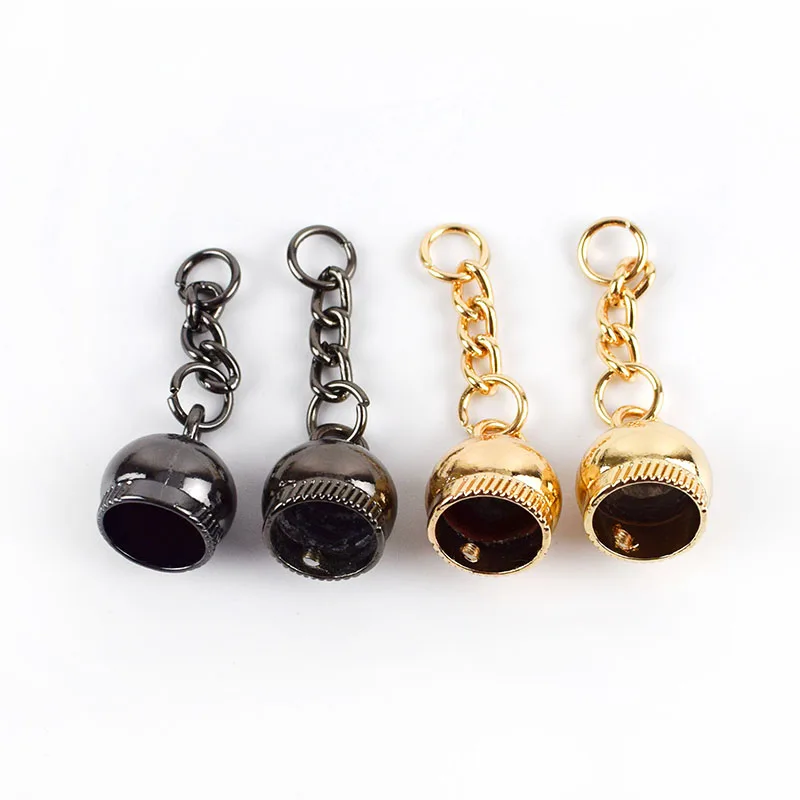 Meetee BD445 Luggage Hardware Accessory Lady Handbag Ornament Plated Bell Shaped Cap Cord End Alloy Tassel Hanging Bell for Bag, Gold/gun black 
Meetee BD445 Luggage Hardware Accessory Lady Handbag Ornament Plated Bell Shaped Cap Cord End Alloy Tassel Hanging Bell for Bag, Gold/gun black