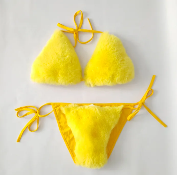 10 pure colors fluffy faux rabbit fur bra underwear fur slides slippers fur set for sexy women, 10 color
10 pure colors fluffy faux rabbit fur bra underwear fur slides slippers fur set for sexy women, 10 color