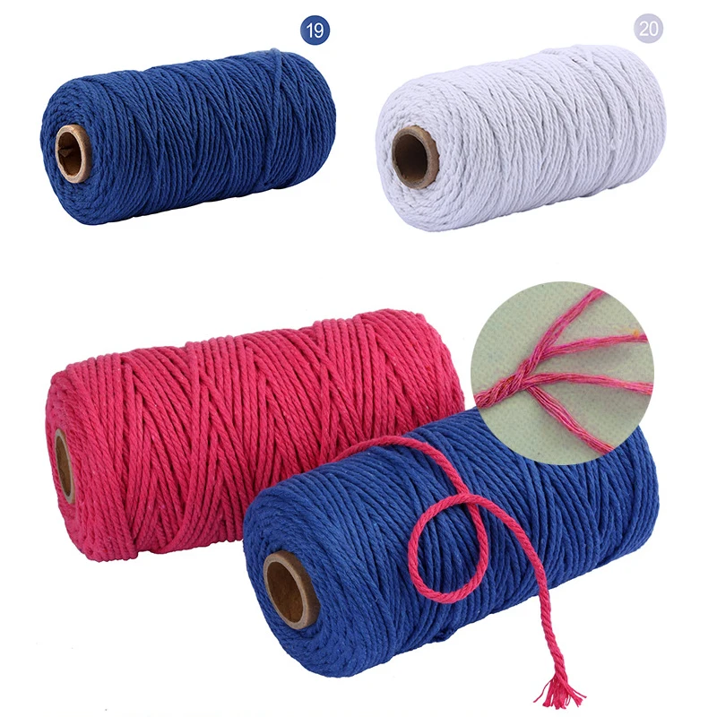 Groothandel Twisted Elastische Boek Band Katoen Macrame Koord Touw