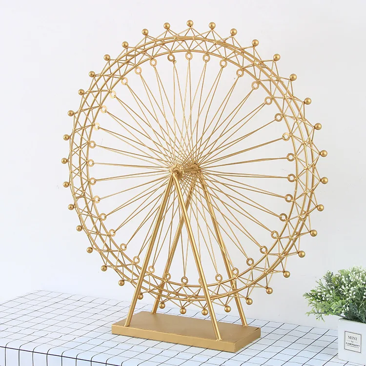 New arrival home decor accessories gold metal ferris wheel decor table decor for kids room
New arrival home decor accessories gold metal ferris wheel decor table decor for kids room