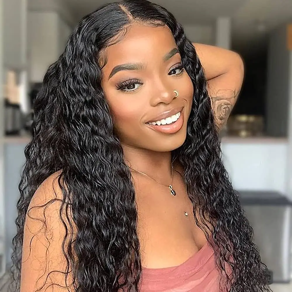 13x6 Water Wave Lace Frontal 100% Unprocessed Virgin Human Hair Wig with Baby Hair for Black Woman
13x6 Water Wave Lace Frontal 100% Unprocessed Virgin Human Hair Wig with Baby Hair for Black Woman