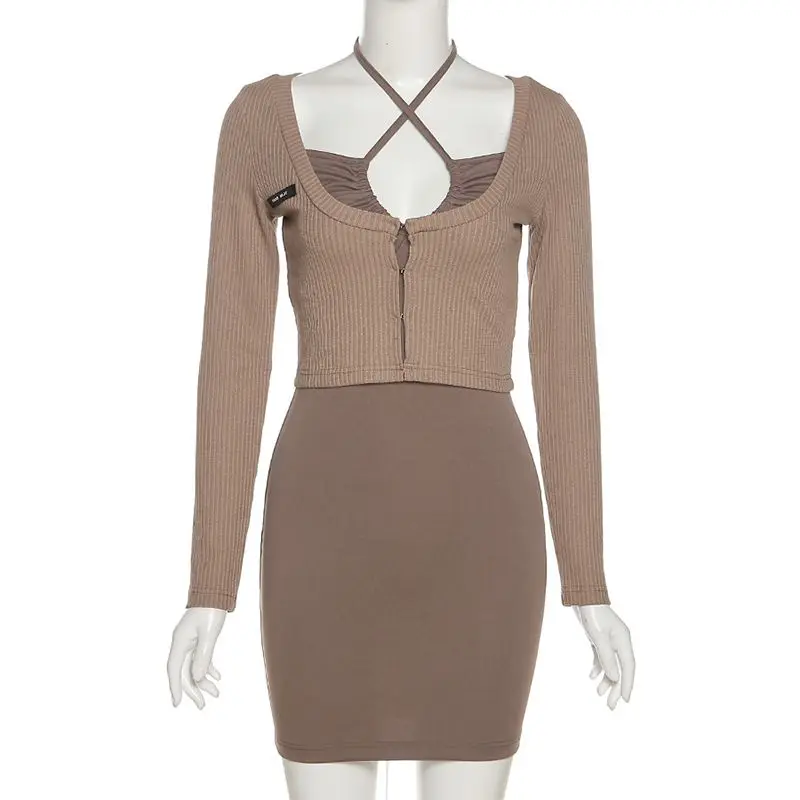fall 2021 women clothes New Halter solid Hollow Out fall dresses bodycon dress sweater dress
fall 2021 women clothes New Halter solid Hollow Out fall dresses bodycon dress sweater dress