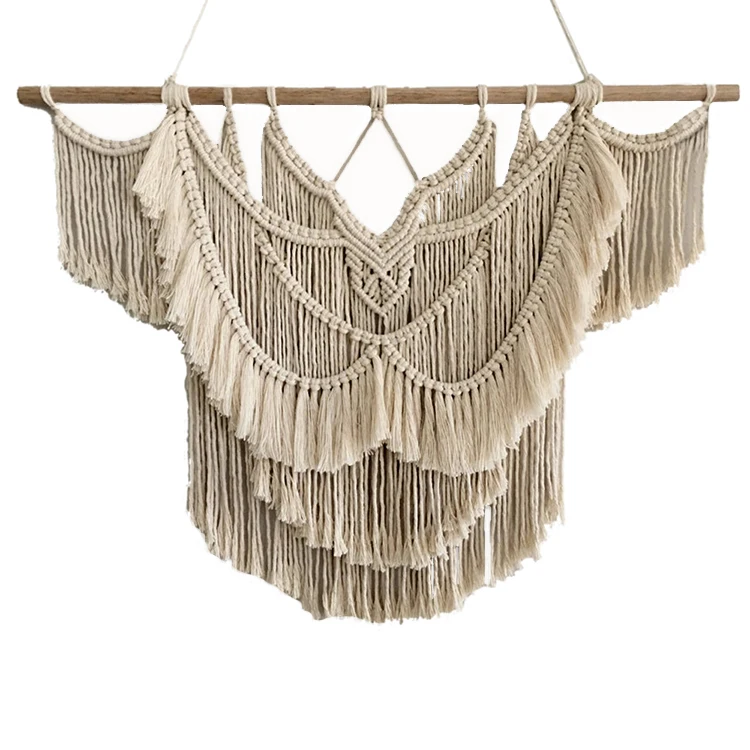 Large handwoven wall hanging tapestry home decoration macrame wall hanging wall art home decor, White
Large handwoven wall hanging tapestry home decoration macrame wall hanging wall art home decor, White