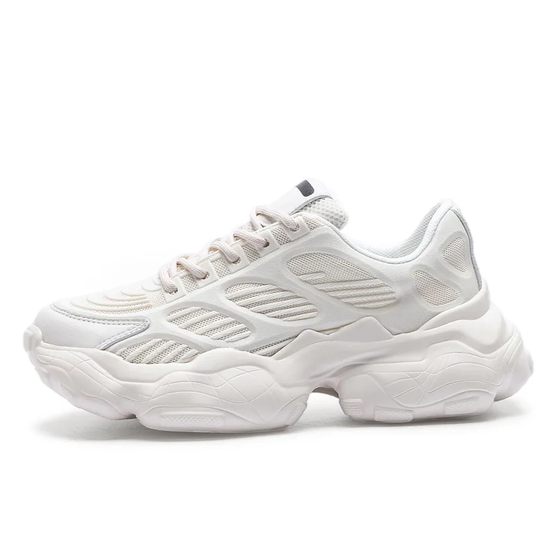 New Soft Knit Platform Breathable Mesh Casual Running Sneakers Women Chunky Shoes, Black,white
New Soft Knit Platform Breathable Mesh Casual Running Sneakers Women Chunky Shoes, Black,white