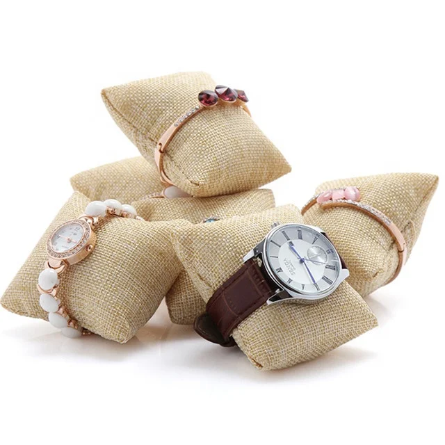 Retro Pillow Holder Jewelry Display Stand Organizer Bracelet Bangle Watch Chain Jewelry Holders Linen Organizers, Jute color, black, gray
Retro Pillow Holder Jewelry Display Stand Organizer Bracelet Bangle Watch Chain Jewelry Holders Linen Organizers, Jute color, black, gray