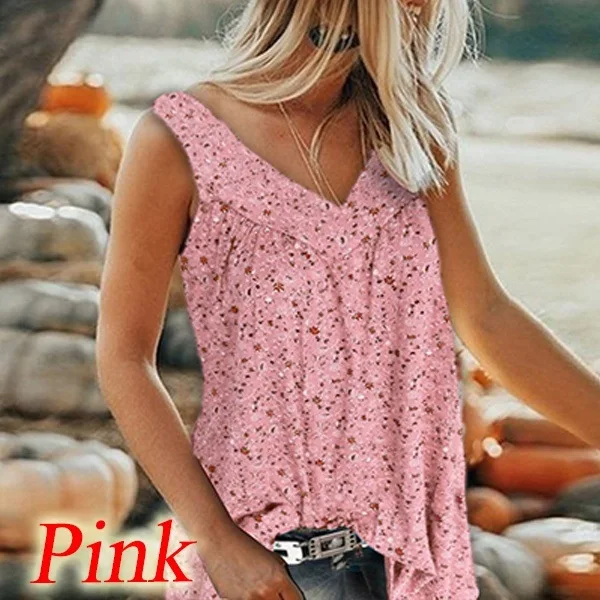 2021 new summer shirt floral vest sleeveless plus size women shirt clothes, As pictures
2021 new summer shirt floral vest sleeveless plus size women shirt clothes, As pictures