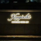 Manufacturer indoor office wall led custom metal hotel store front electronic led backlit sign