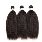 Grade 10A Brazilian Human Hair Unprocessed 8 inch - 30 inch Extension Kinky Straight 3 Bundles for Black Women