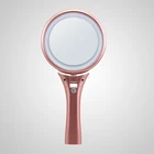 USB Rechargeable Foldable Led Handheld cosmetic mirror girls daily makeup table mirror