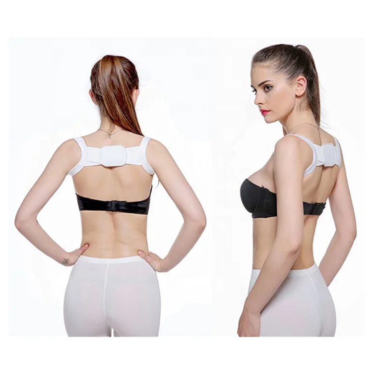 factory direct easy to wear simple posture corrector with magic hook and wool on back, Black/white
factory direct easy to wear simple posture corrector with magic hook and wool on back, Black/white