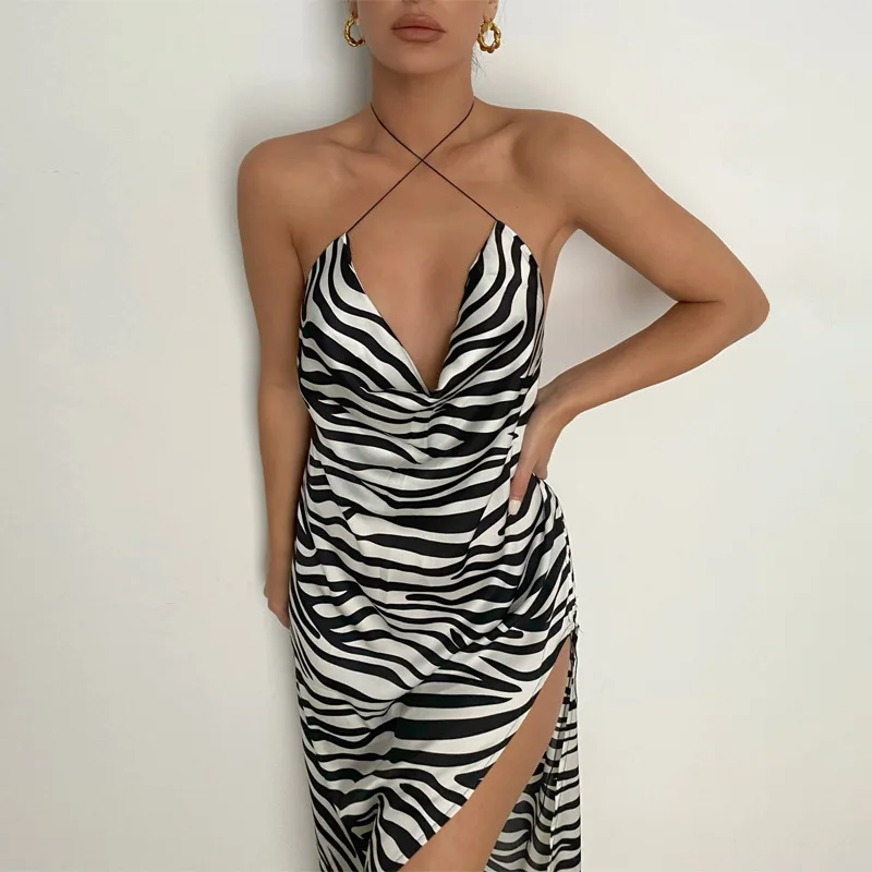 FS3887A New Zebra Stripe Print Sexy Split Backless Dress for Summer 2021 Lady Dresses
FS3887A New Zebra Stripe Print Sexy Split Backless Dress for Summer 2021 Lady Dresses