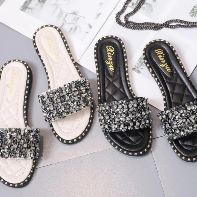 2020 fashion pu rhinestone slides sandals for women and ladies shoes flat beach slippers summer plus size
2020 fashion pu rhinestone slides sandals for women and ladies shoes flat beach slippers summer plus size