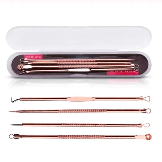 Double-end Acne Extractor Pimple Pin Black Head Remover Set For Facial Cleaning With Plastic Box
Double-end Acne Extractor Pimple Pin Black Head Remover Set For Facial Cleaning With Plastic Box