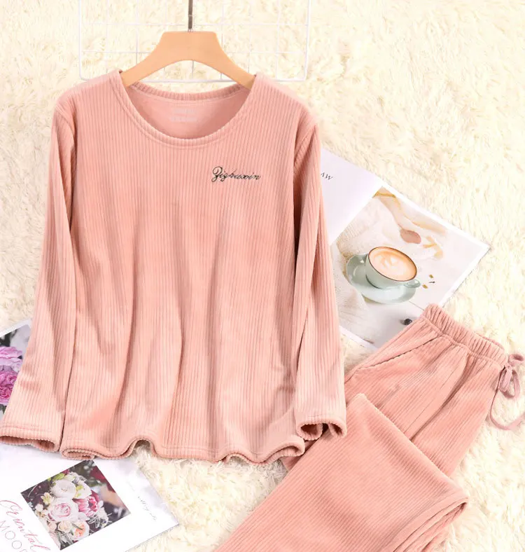 LIFE Thermal Thick Sleepwear Long Hood Ladies Suit Flannel Woman Winter Pajamas Set Soft Fashion OEM Adult, 4colors 
LIFE Thermal Thick Sleepwear Long Hood Ladies Suit Flannel Woman Winter Pajamas Set Soft Fashion OEM Adult, 4colors