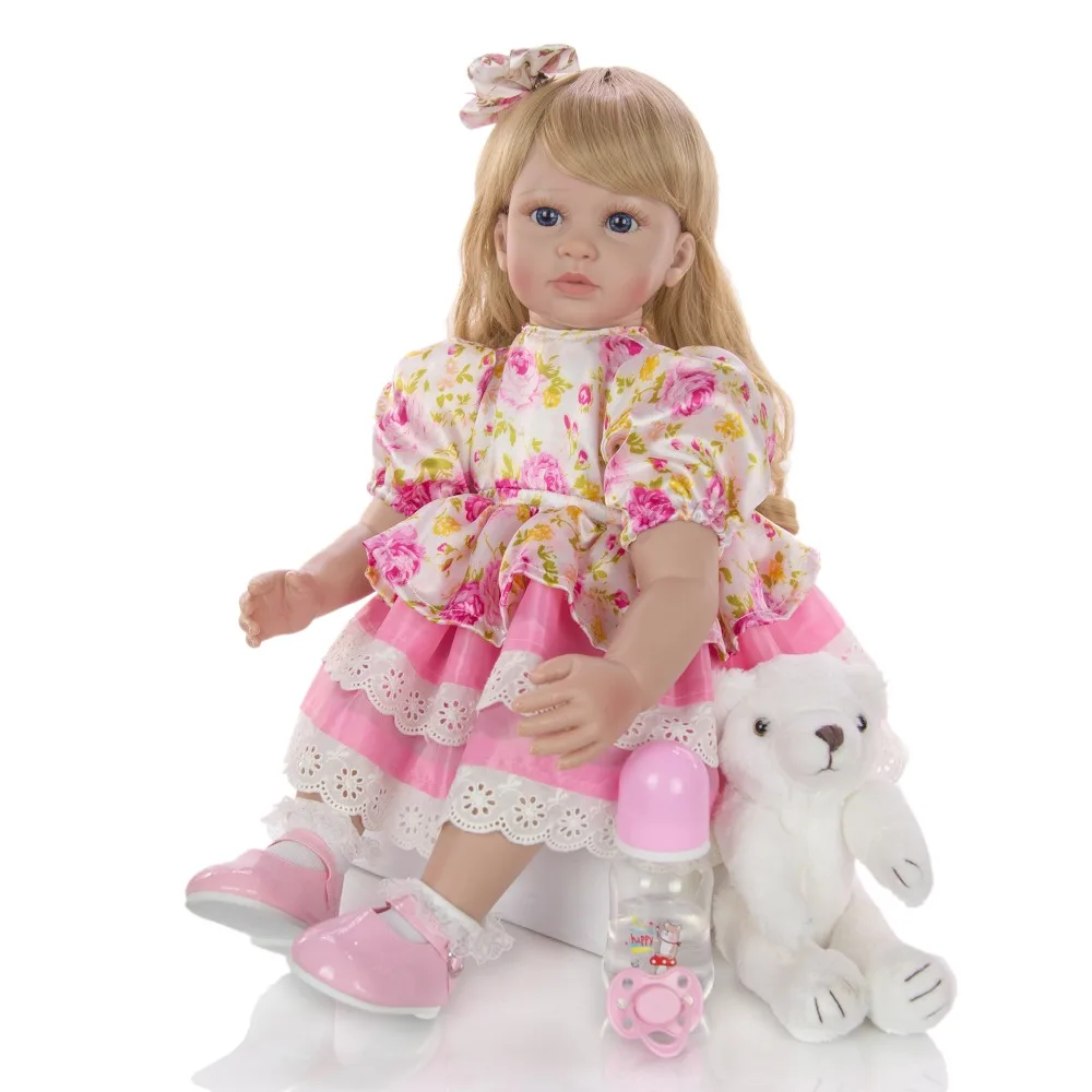 KEIUMI 24 inch Lovely Reborn Baby Dolls 60 cm Soft Silicone Vinyl Gold Curls Baby Boneca Doll Toys for Children's Day Present
KEIUMI 24 inch Lovely Reborn Baby Dolls 60 cm Soft Silicone Vinyl Gold Curls Baby Boneca Doll Toys for Children's Day Present