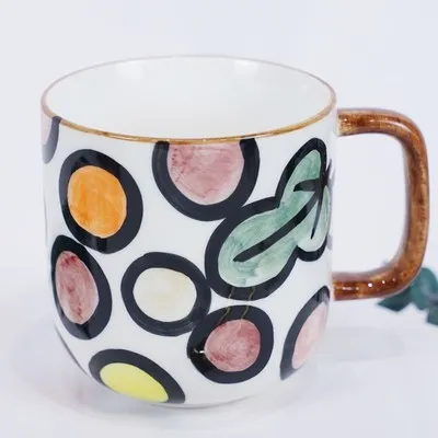 Japanese hand-painted underglaze large-capacity ceramic mug breakfast mug gift box, As the picture show
Japanese hand-painted underglaze large-capacity ceramic mug breakfast mug gift box, As the picture show