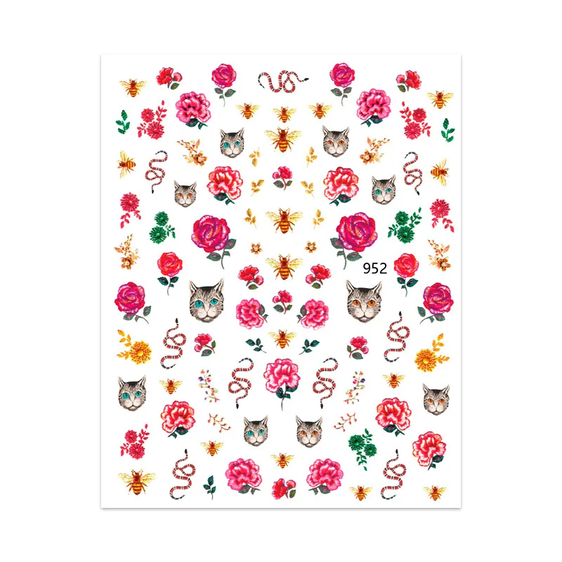 952-957 JOYFUL New Animal Series Nail Sticker Lion Tiger Decorative Applique Nail Art Jewelry Nail Sticker
952-957 JOYFUL New Animal Series Nail Sticker Lion Tiger Decorative Applique Nail Art Jewelry Nail Sticker