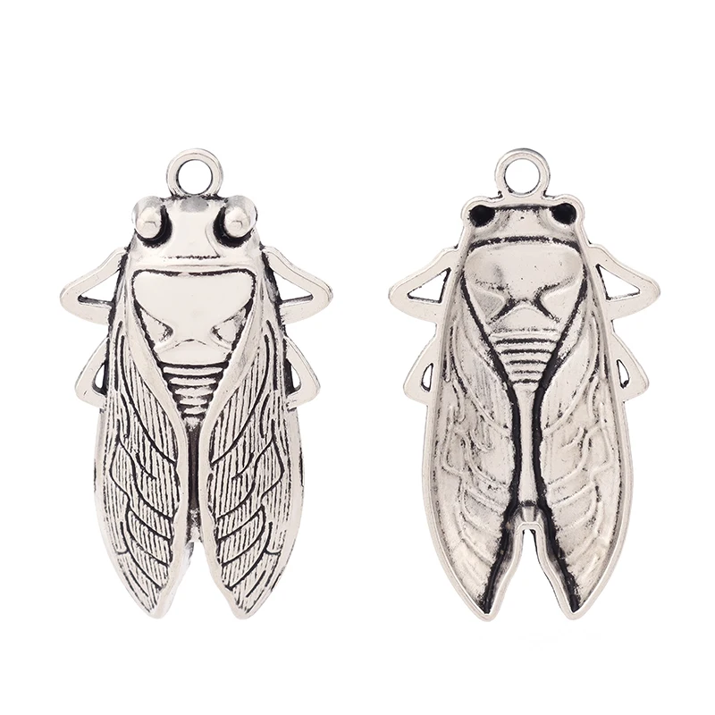Tibetan Silver Large Cicada Charms Pendants Insect for Necklace Jewelry Making Findings 61x33mm, Antique silver
Tibetan Silver Large Cicada Charms Pendants Insect for Necklace Jewelry Making Findings 61x33mm, Antique silver