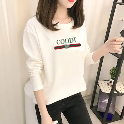 Coldker Casual Women T-Shirt Long Sleeve Korean Style Slim Basic Cotton Tshirt Top Womens Clothing Autumn Winter T Shirt Femme., Shown
Coldker Casual Women T-Shirt Long Sleeve Korean Style Slim Basic Cotton Tshirt Top Womens Clothing Autumn Winter T Shirt Femme., Shown