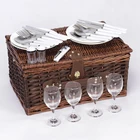 Wicker Baskets Basket Picnic Basket Trendy Picnic Baskets Storage Rattan Picnic Cooler Basket