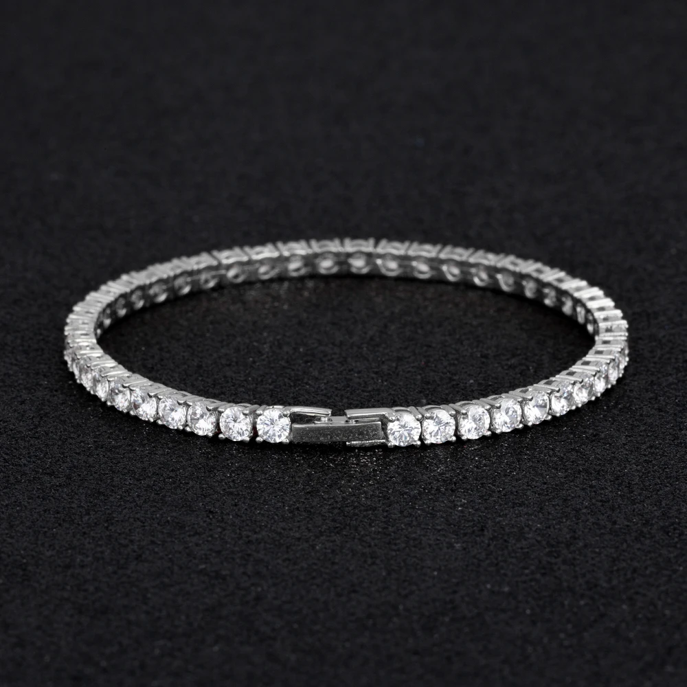 KRKC&CO high quality 5A CZ 4mm white gold tennis bracelet silver cubic zirconia jewelry
KRKC&CO high quality 5A CZ 4mm white gold tennis bracelet silver cubic zirconia jewelry