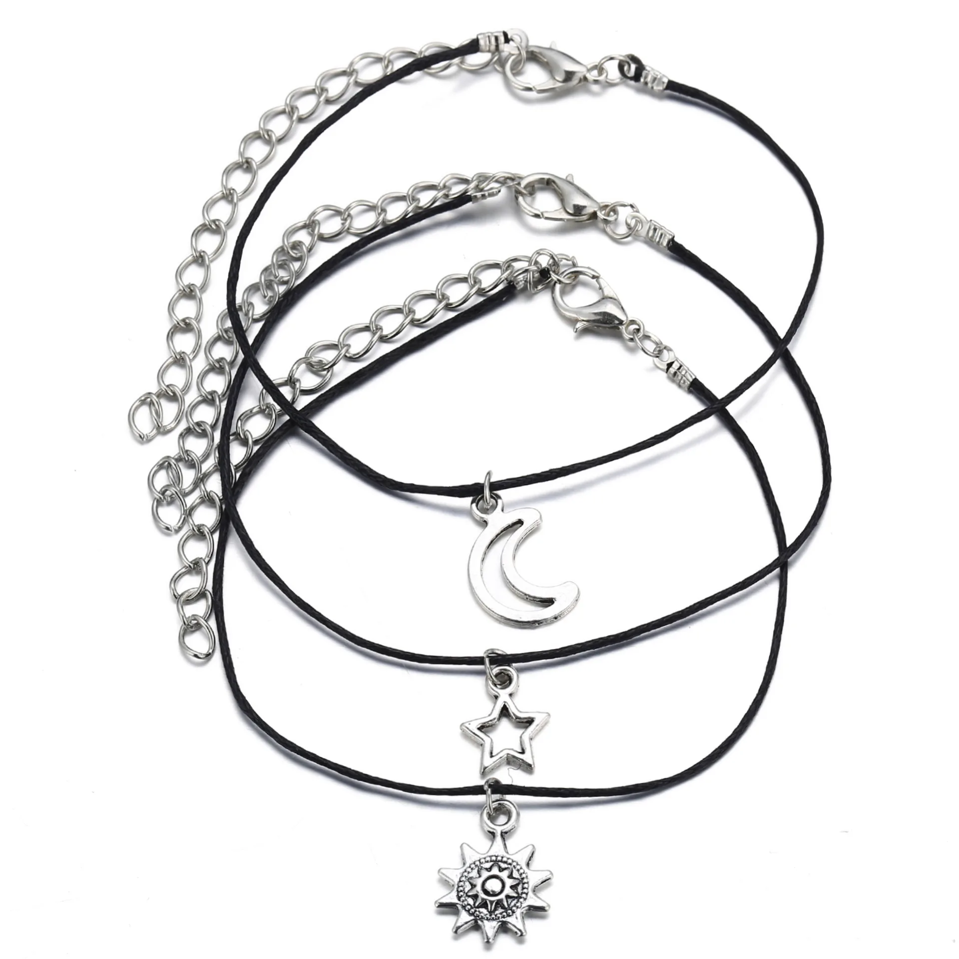 Fashion Summer Beach 3 PCS/SET Creative Retro simple star Moon and Sun pendant ankle set for women jewelry
Fashion Summer Beach 3 PCS/SET Creative Retro simple star Moon and Sun pendant ankle set for women jewelry