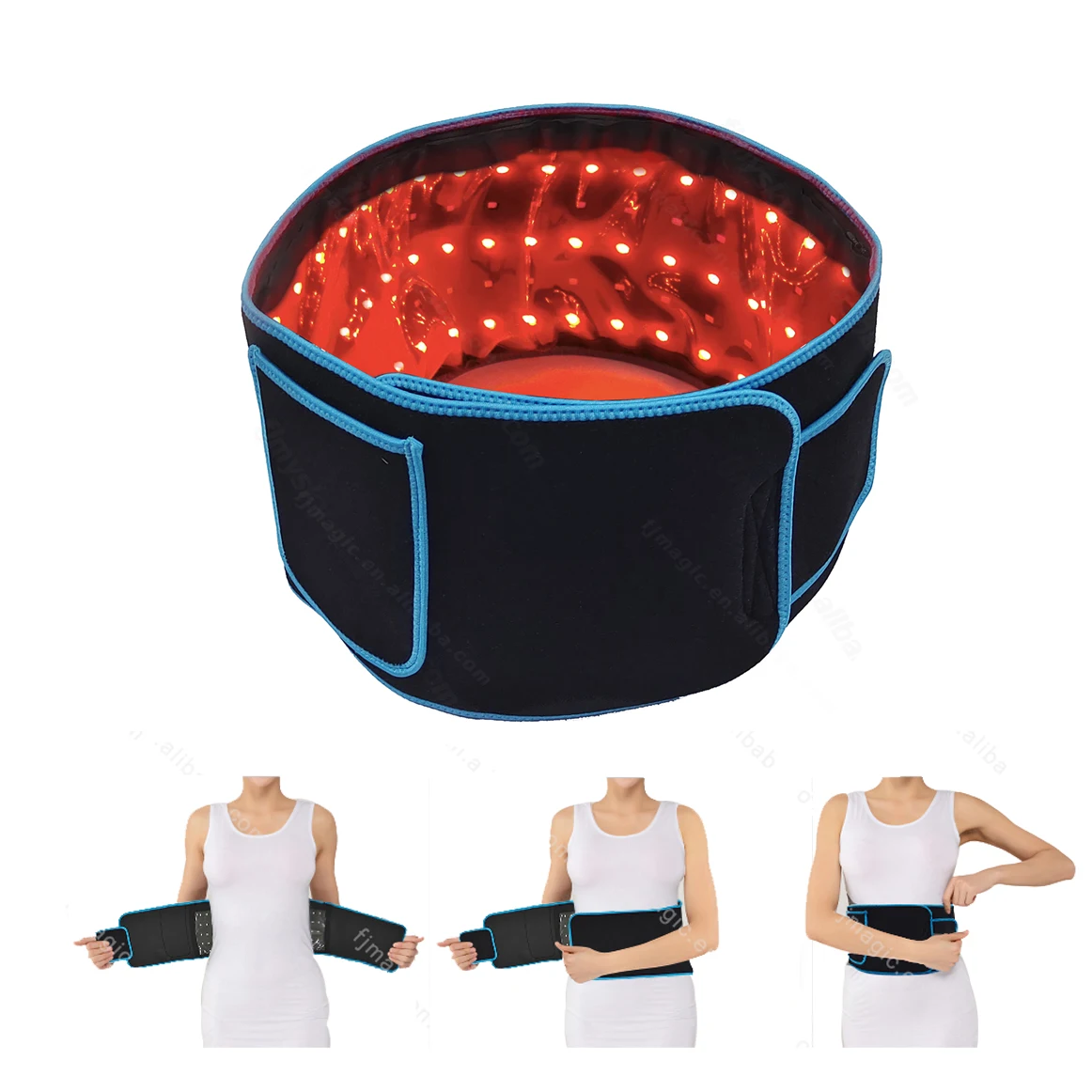 2021 Amazon hot-sale style LED red light slimming physiotherapy wrapped belt, Black
2021 Amazon hot-sale style LED red light slimming physiotherapy wrapped belt, Black