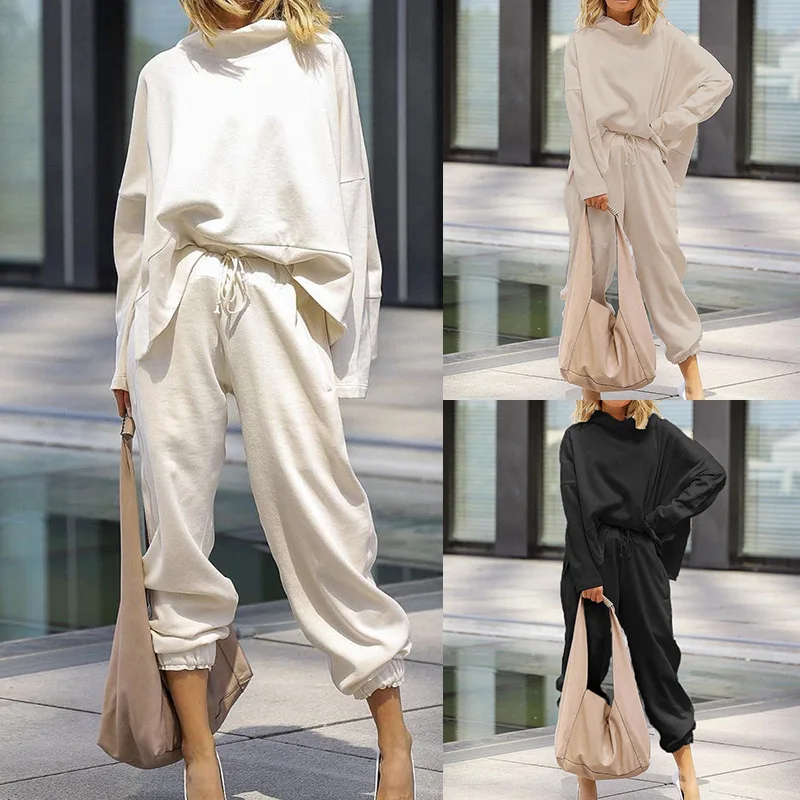 Casual Tracksuit Two Piece Set Women Tops And Pants Outfits Autumn Women Cotton Solid Sweatpants Set Women Loose Pullover Ladies
Casual Tracksuit Two Piece Set Women Tops And Pants Outfits Autumn Women Cotton Solid Sweatpants Set Women Loose Pullover Ladies
