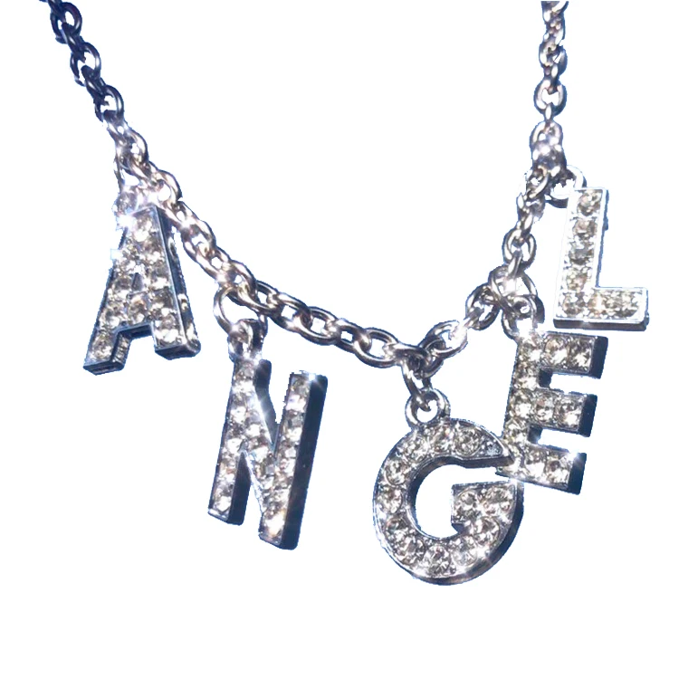 Hot sale fashionable 316l stainless steel shining letter angle and wing pendant can custom necklace, Silver plated
Hot sale fashionable 316l stainless steel shining letter angle and wing pendant can custom necklace, Silver plated