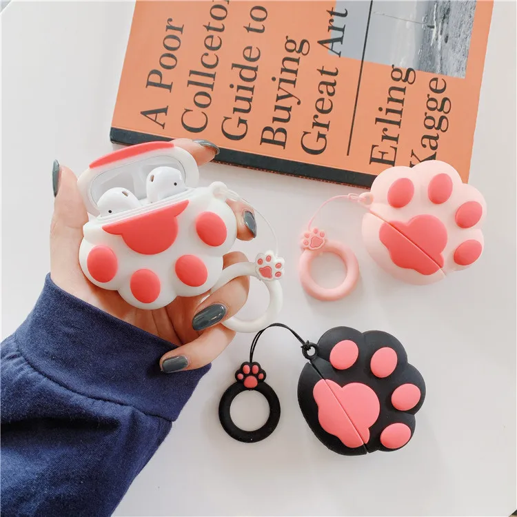 Cute 3D cat paw protective cover for Airpods Pro wireless charging box accessories for Airpods 1 2 silicone earphone shell
Cute 3D cat paw protective cover for Airpods Pro wireless charging box accessories for Airpods 1 2 silicone earphone shell