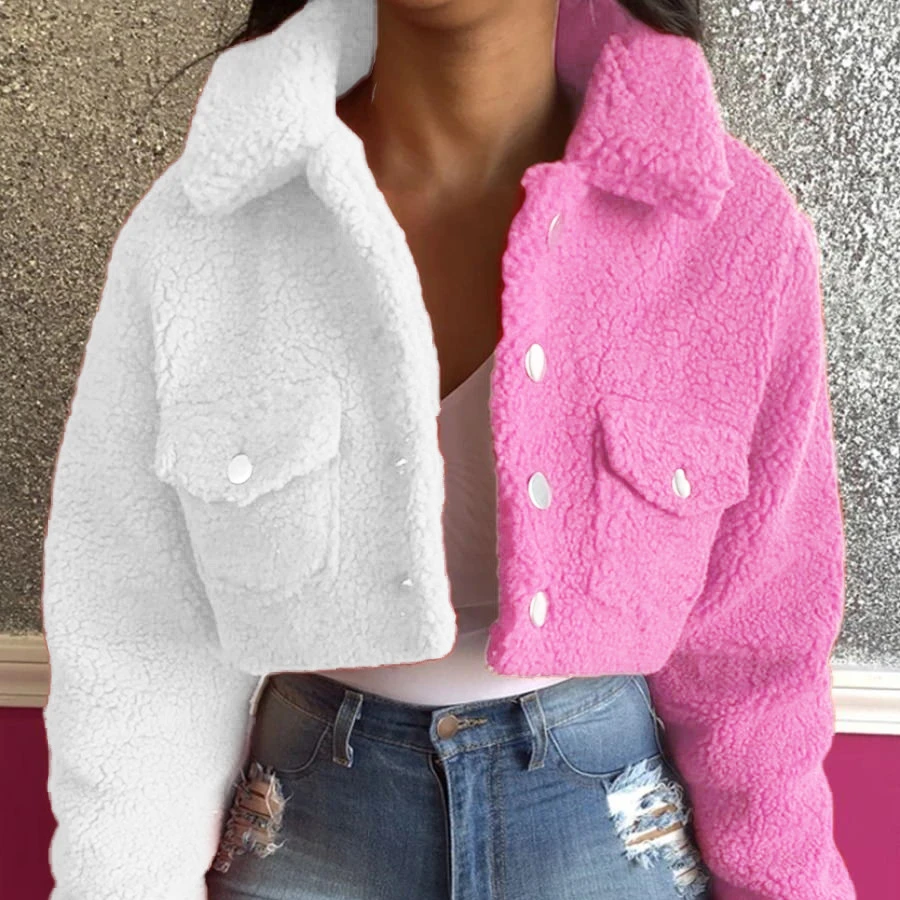 Popular Ins 2021 Winter Autumn Trendy Women's Jacket Short Style Stitching Color Matching Coats
Popular Ins 2021 Winter Autumn Trendy Women's Jacket Short Style Stitching Color Matching Coats