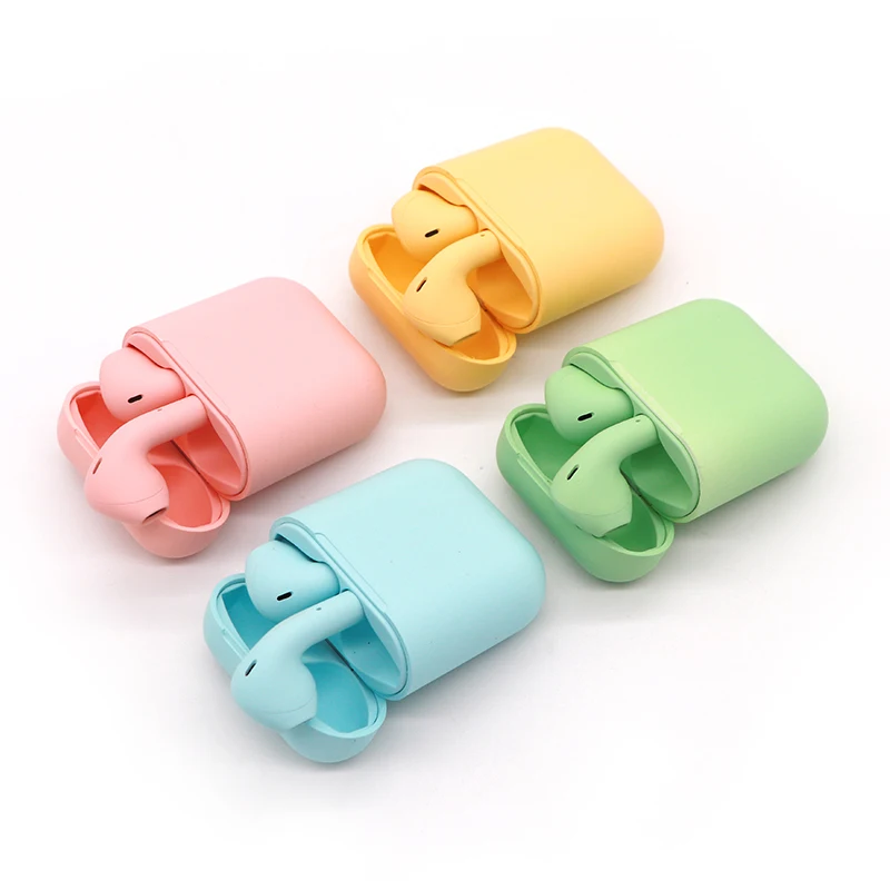 2019 newest I12 Inpods 12 Macaron Bluetooth Earphone 5.0 Wireless Headphone Sport Earbuds With Mic - ANKUX.COM