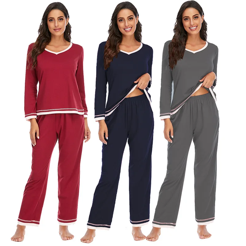 2020 Wholesale Fashion Cotton Sleepwear Pajamas Sets Women Spring autumn Long Sleeve nightdress Pajamas, As pic.
2020 Wholesale Fashion Cotton Sleepwear Pajamas Sets Women Spring autumn Long Sleeve nightdress Pajamas, As pic.