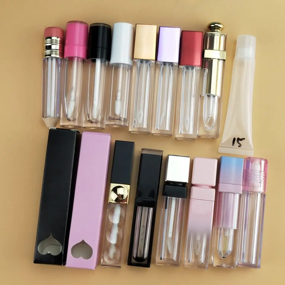 Wholesale Low Moq Cheap Makeup Lip Gloss Tube Private Label Ml Ml