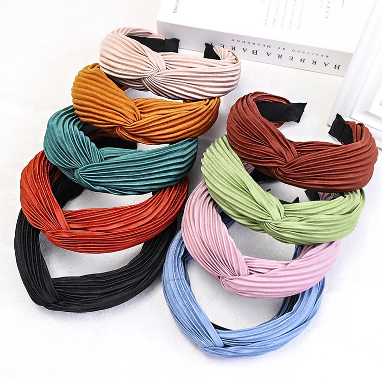 Simple Casual Ladies Stretch Hair Accessories Headband Solid Color Wrinkled Cross sport hairband Headwear Accessories
Simple Casual Ladies Stretch Hair Accessories Headband Solid Color Wrinkled Cross sport hairband Headwear Accessories