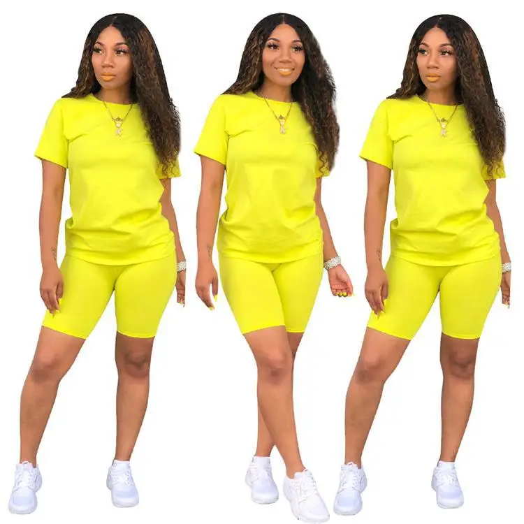 Manufacturer customized Amazon summer women's short-sleeved round neck casual sports 2-piece training suit
Manufacturer customized Amazon summer women's short-sleeved round neck casual sports 2-piece training suit