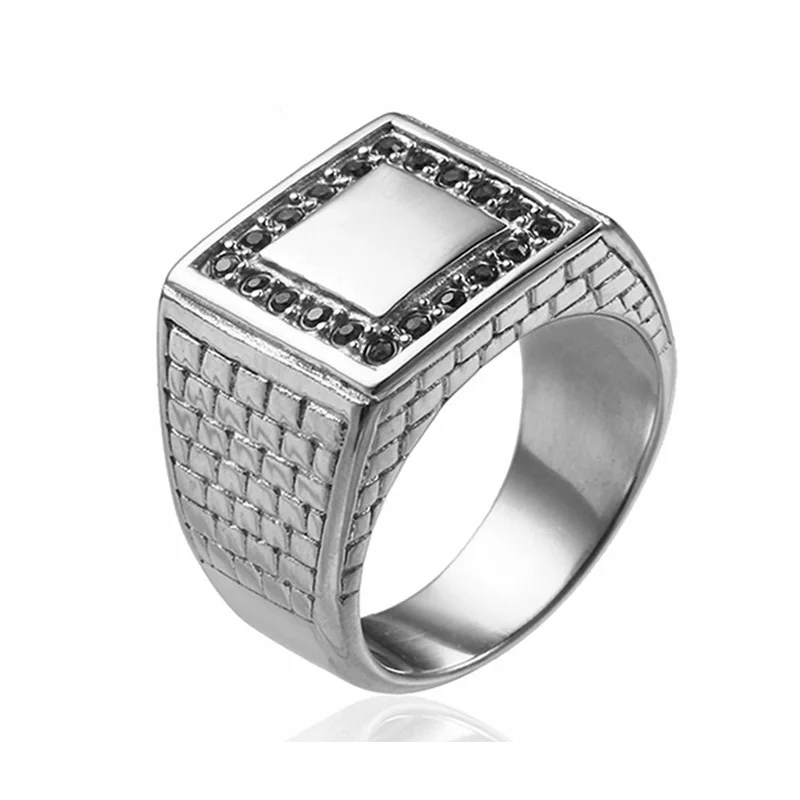 Stainless Steel Pyramid Shape Black Crystal Square Vintage Fashion Mens Jewelry Ring, Silver or gold
Stainless Steel Pyramid Shape Black Crystal Square Vintage Fashion Mens Jewelry Ring, Silver or gold