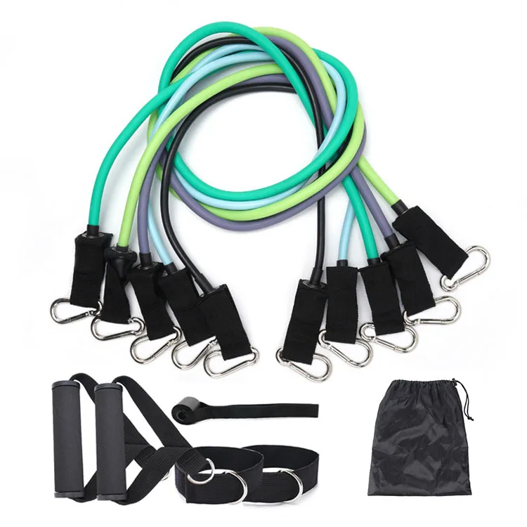Factory price High quality Custom LOGO exercise power band Latex 11 pcs Resistance tube set for yoga gym training, Can be customized
Factory price High quality Custom LOGO exercise power band Latex 11 pcs Resistance tube set for yoga gym training, Can be customized