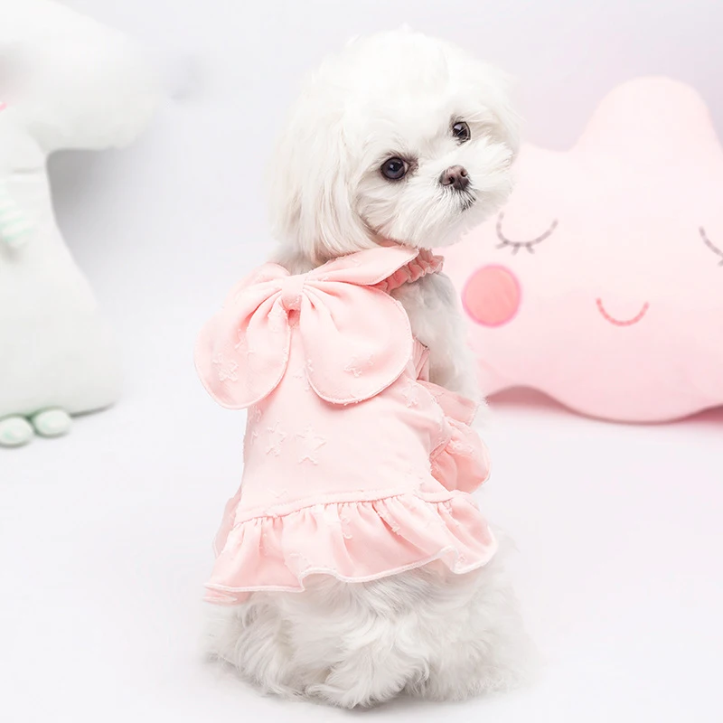 2021 summer and spring Hot sale new type pet clothes teddy dog dress lovely bow, Pink, blue, beige
2021 summer and spring Hot sale new type pet clothes teddy dog dress lovely bow, Pink, blue, beige