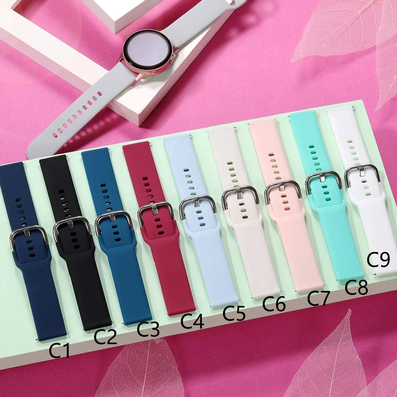 Soft Silicone Watch Band 20mm for Rolex Watch Galaxy Garmin Quick Release Universal Band Strap Replacement Watch Belt
Soft Silicone Watch Band 20mm for Rolex Watch Galaxy Garmin Quick Release Universal Band Strap Replacement Watch Belt