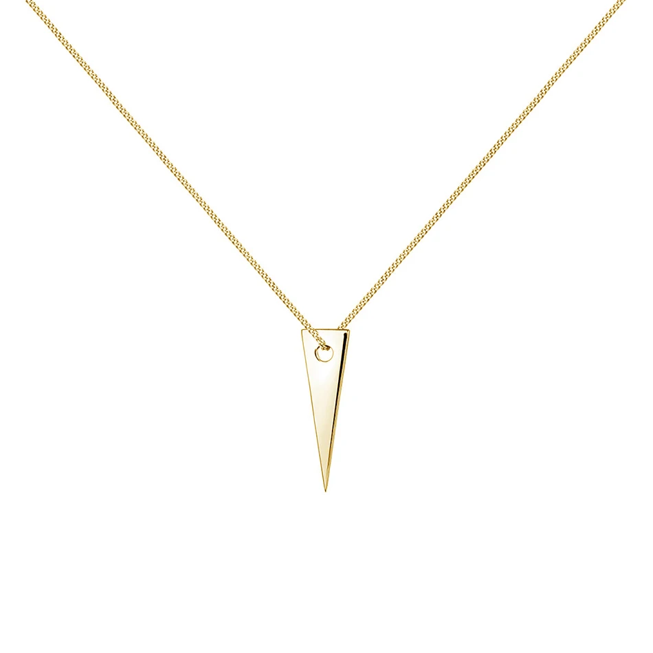 18k Gold Plated Fashion Jewelry 925 Sterling Silver Triangle Pendant Necklace For Women
18k Gold Plated Fashion Jewelry 925 Sterling Silver Triangle Pendant Necklace For Women