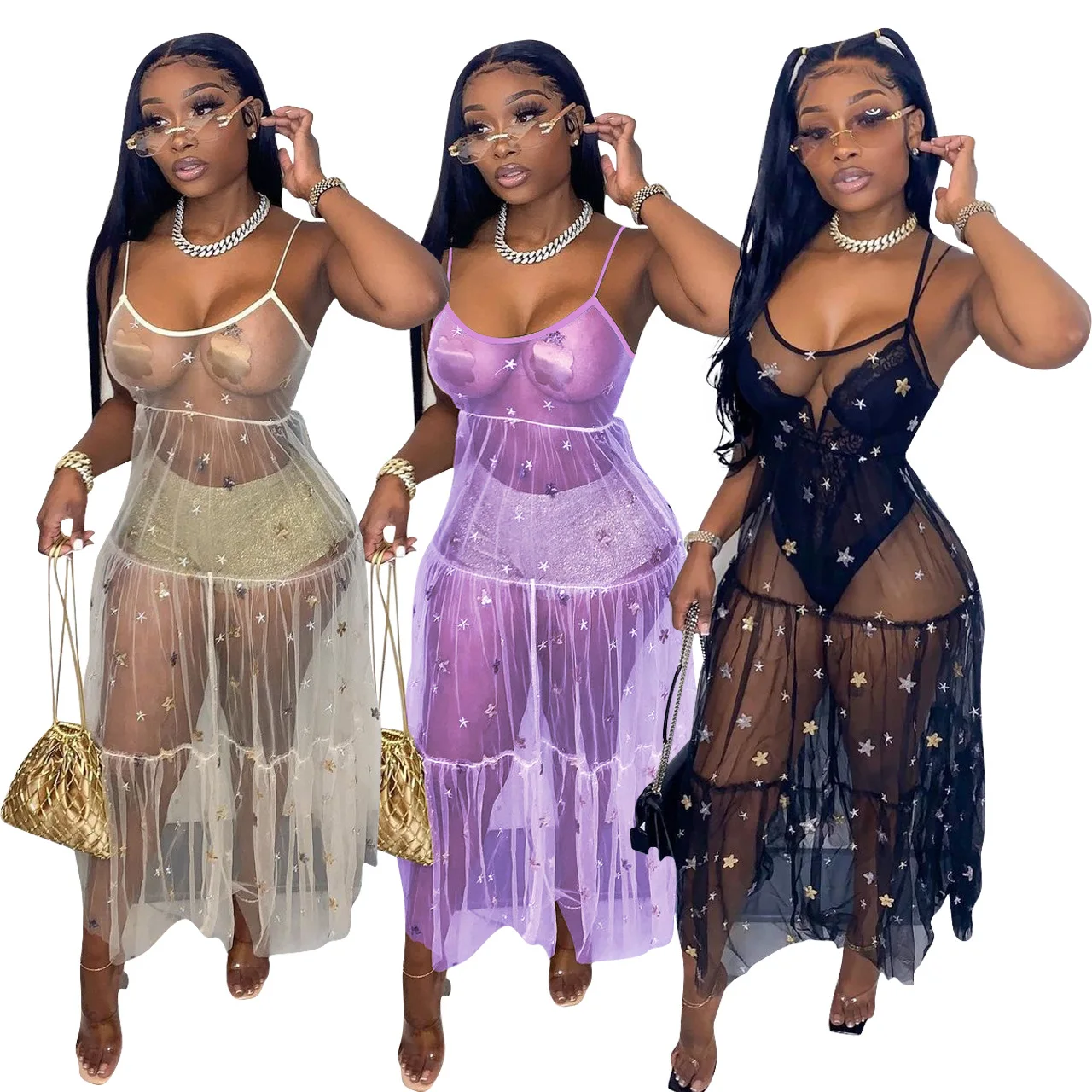 Summer EDOSIR 2022 new casual sexy party see through sexy dress with stars sleeveless maxi evening dress women
Summer EDOSIR 2022 new casual sexy party see through sexy dress with stars sleeveless maxi evening dress women