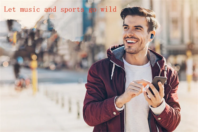 portable wireless earbuds bluetooth touch control earphone - ANKUX.COM