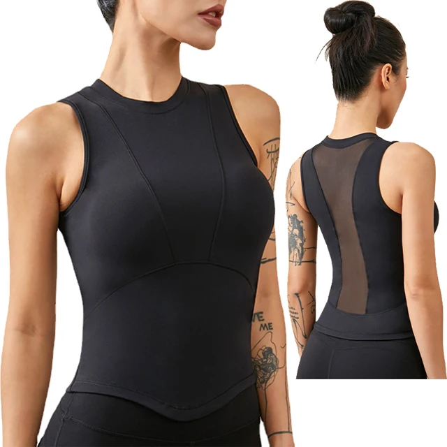 Custom OEM Gym Running Vest Summer Workout Sports Hollow Out Mesh Shirts Women Cropped Yoga Tank Top
Custom OEM Gym Running Vest Summer Workout Sports Hollow Out Mesh Shirts Women Cropped Yoga Tank Top