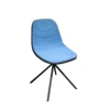 Low MOQ stable legs china supplier dining chair armless velvet chair fast food restaurant chair